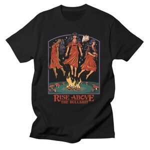 Rise Above Graphic Tee in Black
